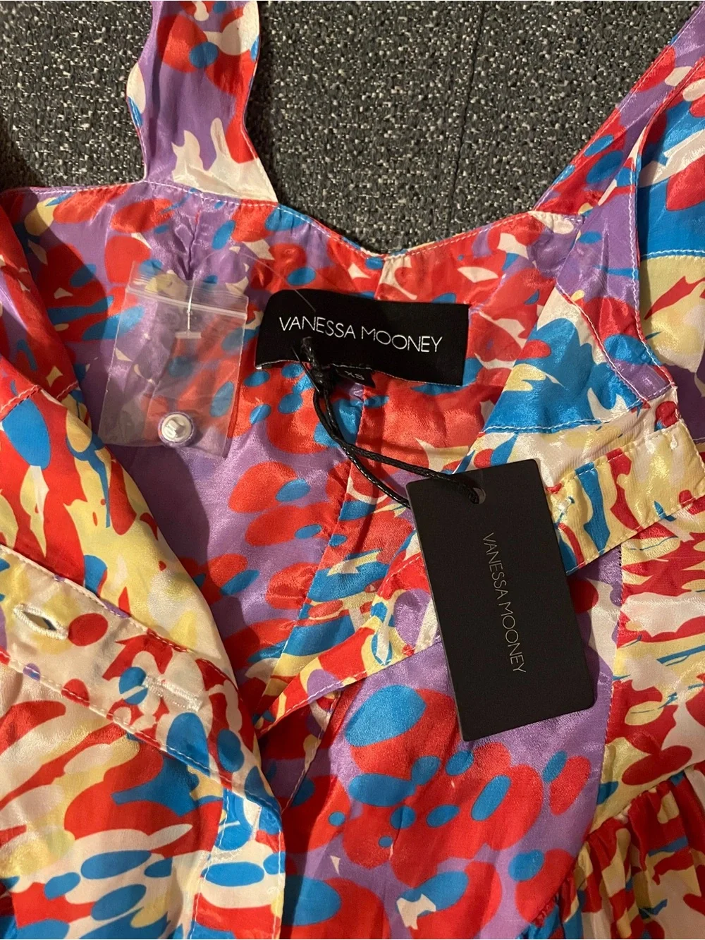 Vanessa Mooney The Elisabeth Romper Dress - Yellow Multicolor. - Picture 7 of 8